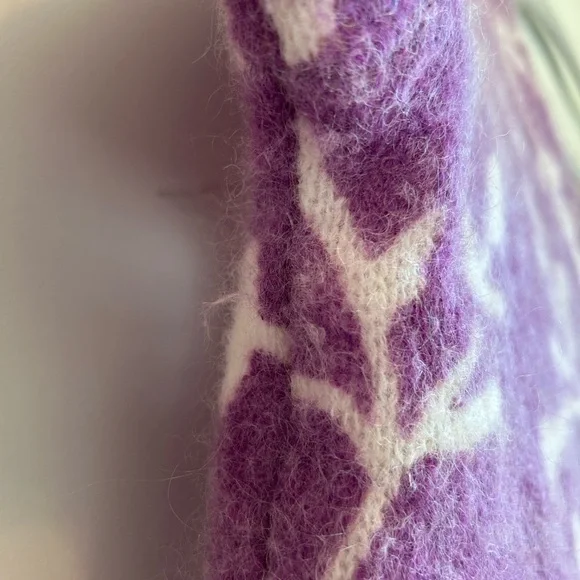 Sézane Purple Floral Cardigan - Picture 5 of 9